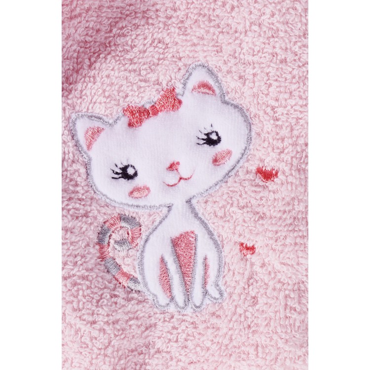 Халат детский махровый с капюшоном TEENY-pink 912/2, KARNA