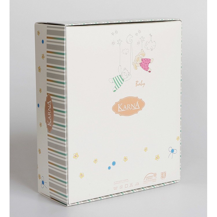 Халат детский махровый с капюшоном TEENY-cream 912/3, KARNA