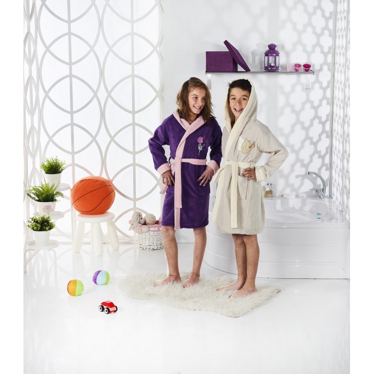ДЕТСКИЙ ХАЛАТ 8-9 ЛЕТ 2822фиолетовый, KARNA