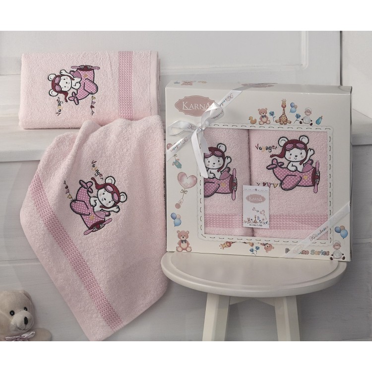 Комплект полотенец "KARNA" детский BAMBINO-SAMALOT 50x70-70х120 см