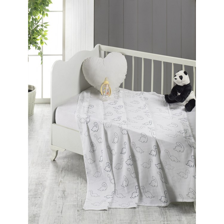 Детская муслиновая пелёнка антибактериальная  FERTELLI 120x120 см