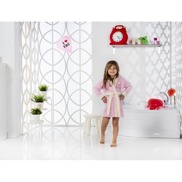 ДЕТСКИЙ ХАЛАТ 6-7 ЛЕТ 2822розовый, KARNA