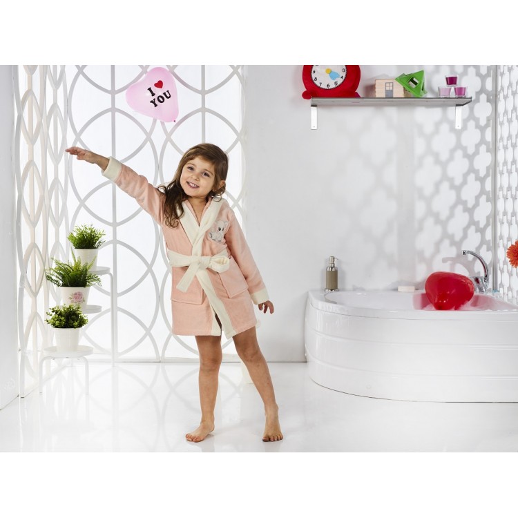 ДЕТСКИЙ ХАЛАТ 6-7 ЛЕТ 2822абрикос, KARNA