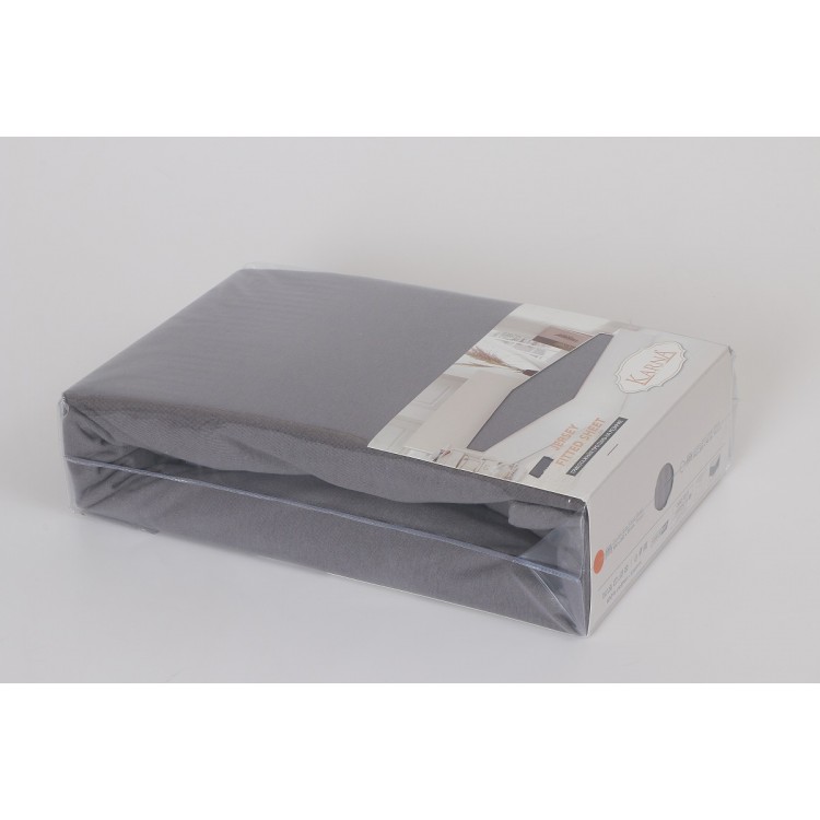 Простынь трикотажная "KARNA" на резинке ACELYA 160x200+30 см