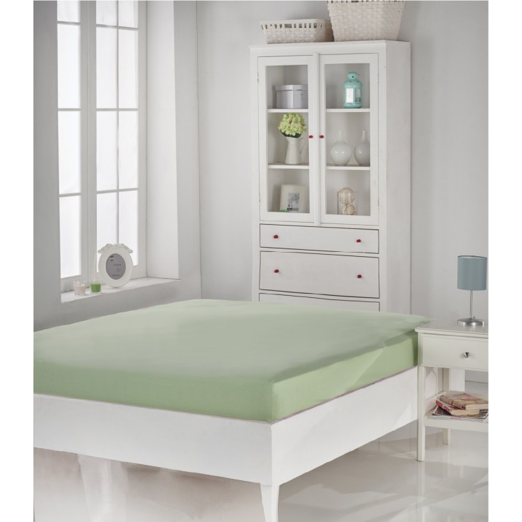 Простынь трикотажная "KARNA" на резинке ACELYA 160x200+30 см