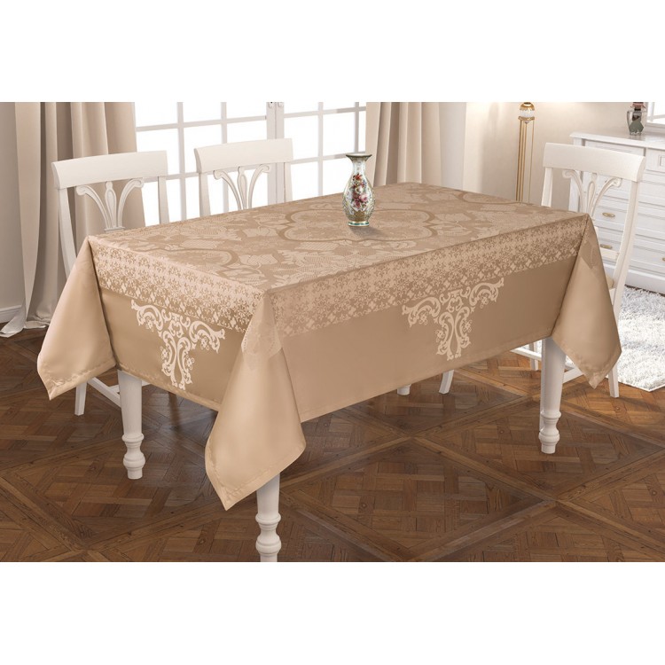 Скатерть жаккард "KARNA" VIPCOTON (160x300) см