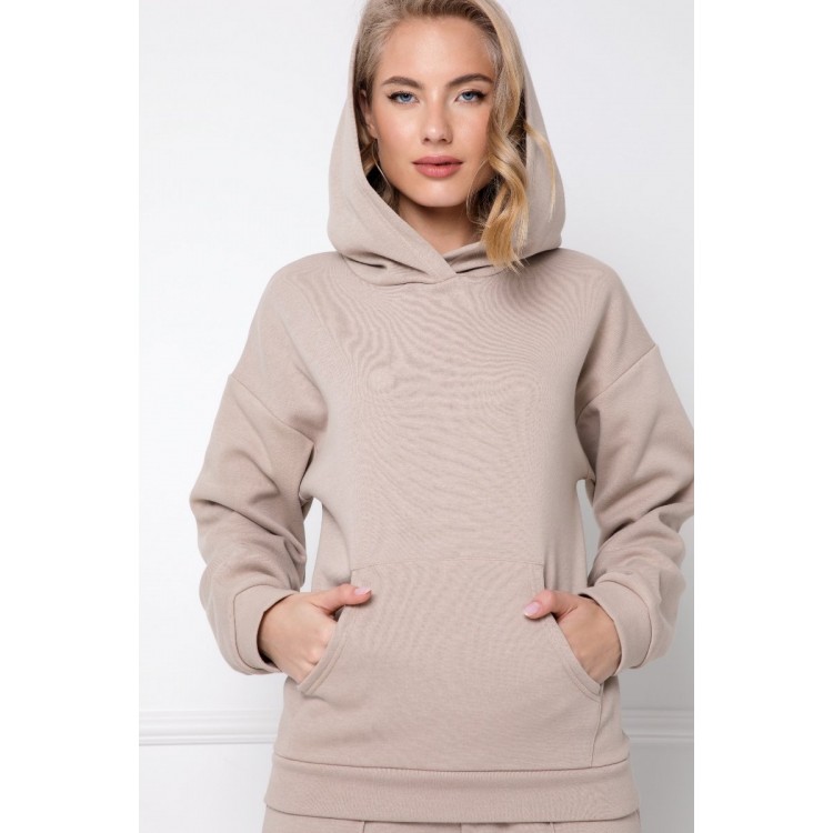 Костюм женский теплый с брюками KENNY BEIGE, ARUELLE