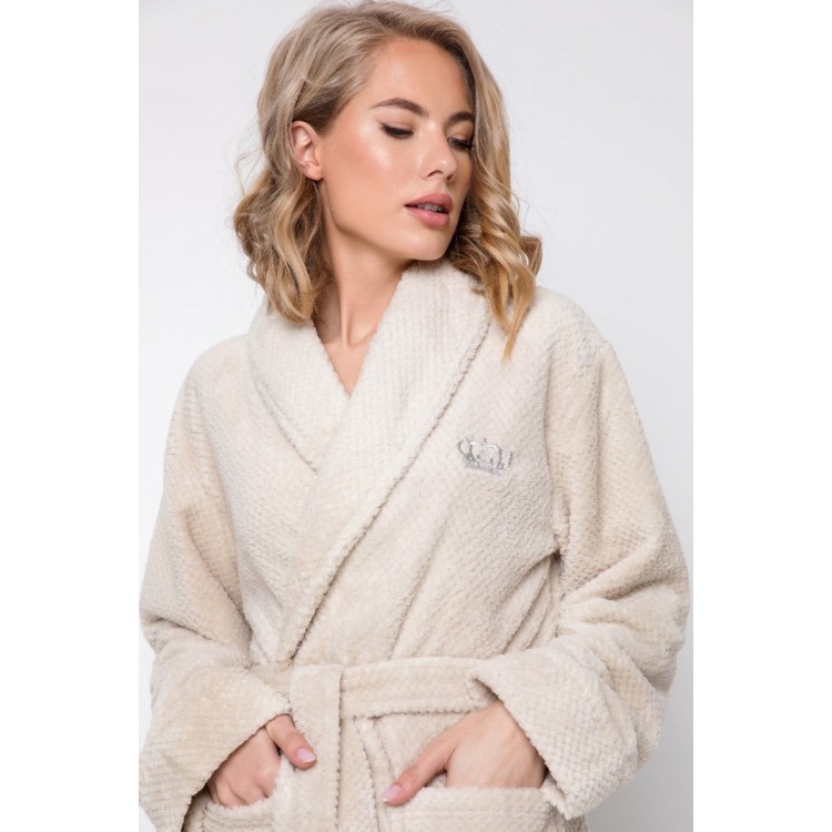 Халат женский теплый KATE BEIGE, ARUELLE