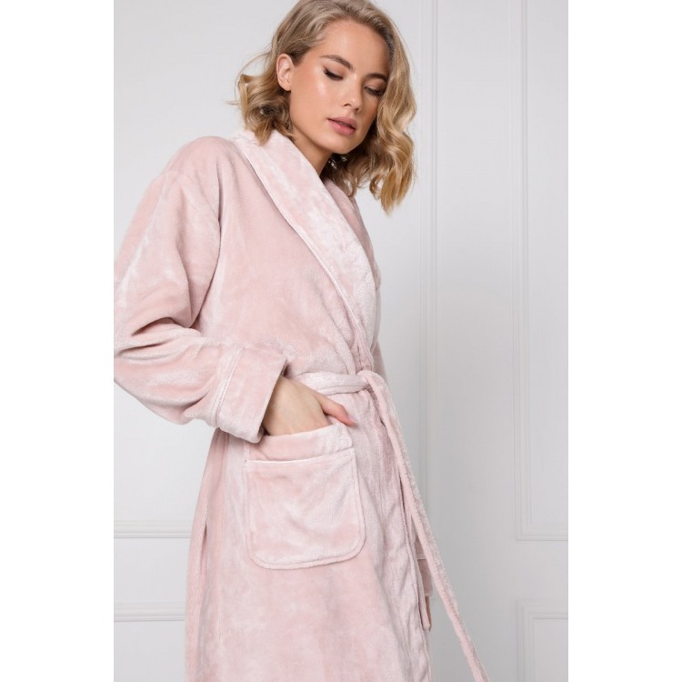 Халат теплый женский EVE DUSTY PINK, ARUELLE