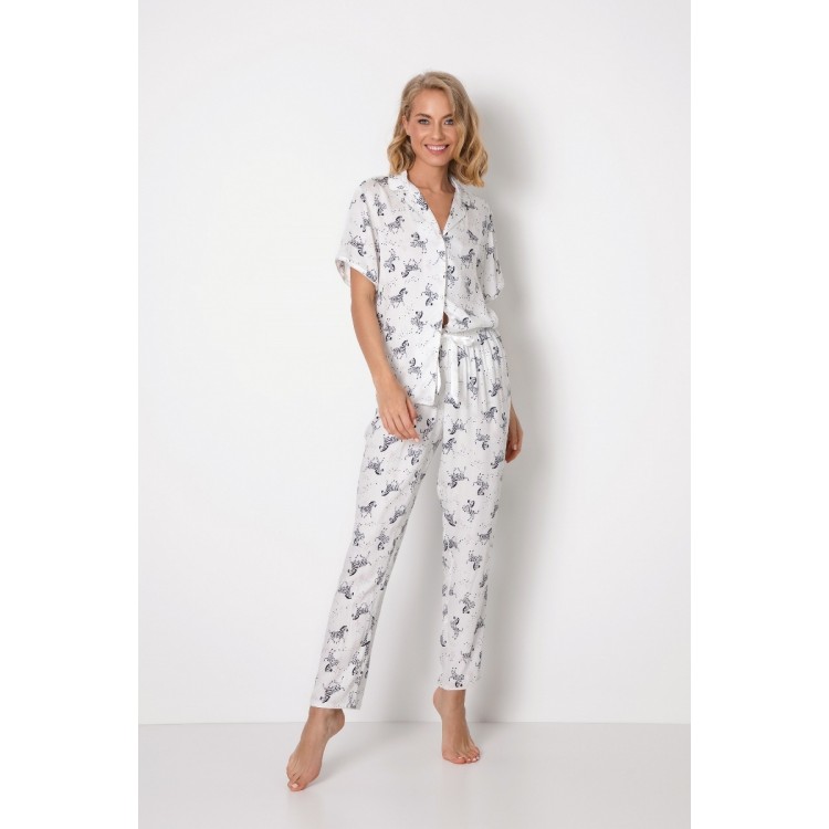 Пижама женская рубашка с брюками (вискоза) ZOE SS22, Aruelle