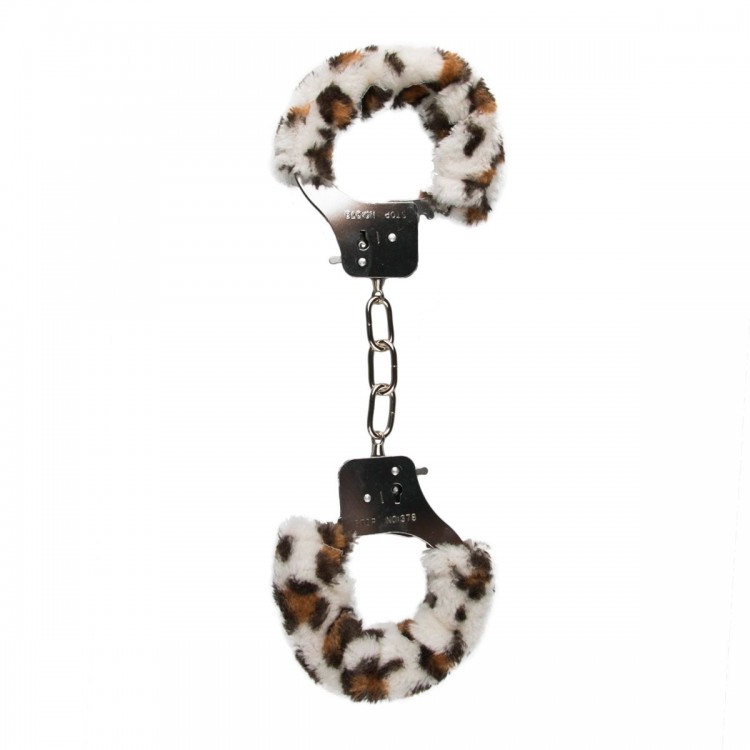 Наручники с леопардовым мехом Furry Handcuffs