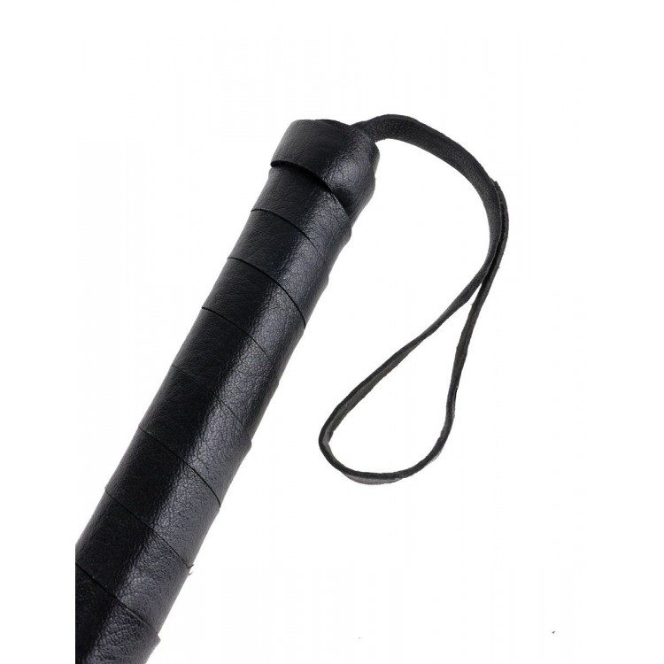 Чёрная кожаная плетка Cat-O-Nine Tails - 63,5 см. Чёрная кожаная плетка Cat-O-Nine Tails - 63,5 см.