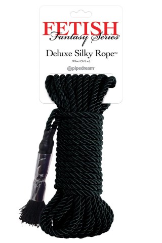 Черная веревка для фиксации Deluxe Silky Rope - 9,75 м.