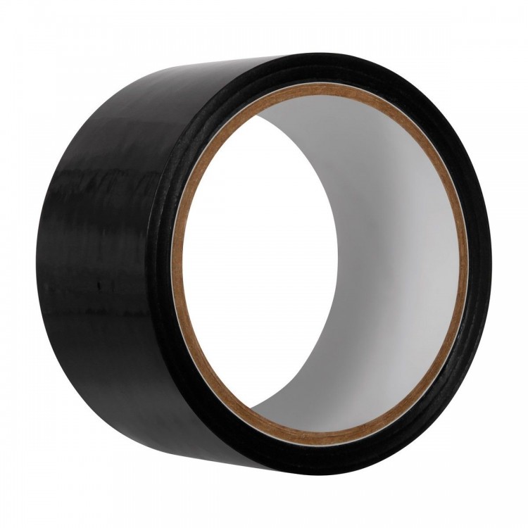 Черная лента для бондажа Black Bondage Tape - 20 м.