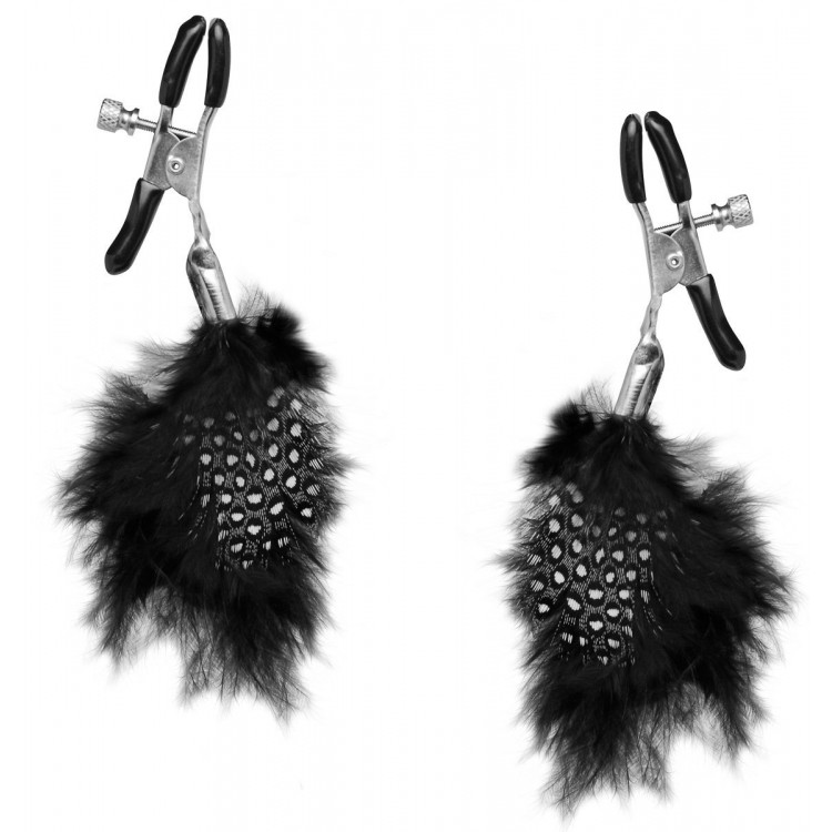 Металлические зажимы для сосков с пёрышками Feather Nipple Clamps Металлические зажимы для сосков с пёрышками Feather Nipple Clamps