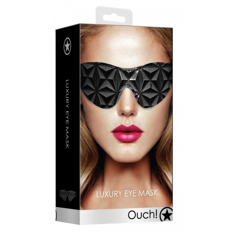 Черная маска на глаза закрытого типа Luxury Eye Mask