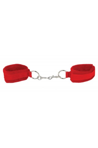 Красные наручники Velcro Cuffs Red