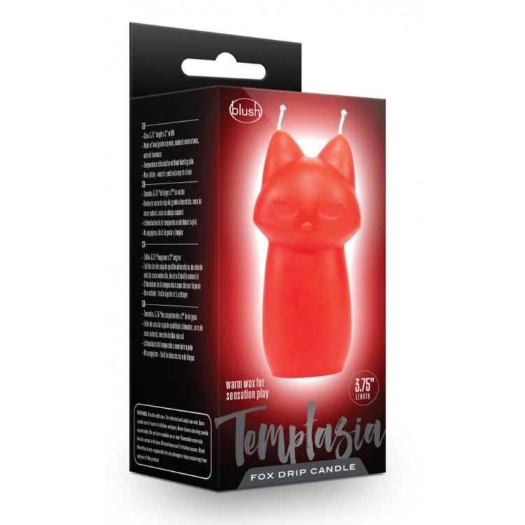 Красная БДСМ-свеча в форме злой кошки Fox Drip Candle Красная БДСМ-свеча в форме злой кошки Fox Drip Candle