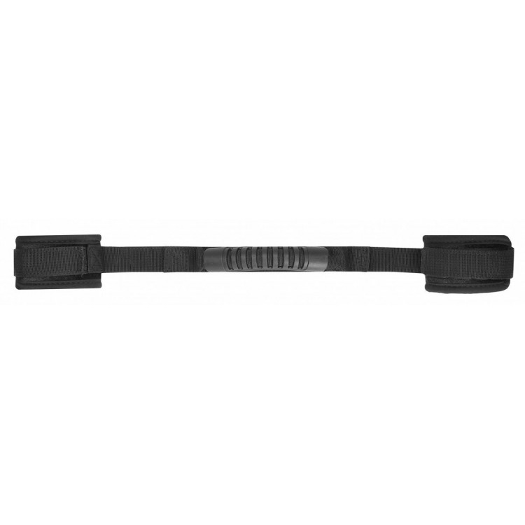 Черные наручники V&V Adjustable Handcuffs with Handle