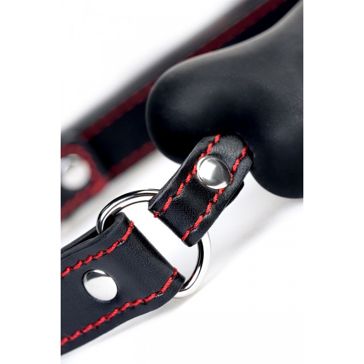 Черный кляп-трензельTOYFA Theatre в виде косточки Черный кляп-трензельTOYFA Theatre в виде косточки