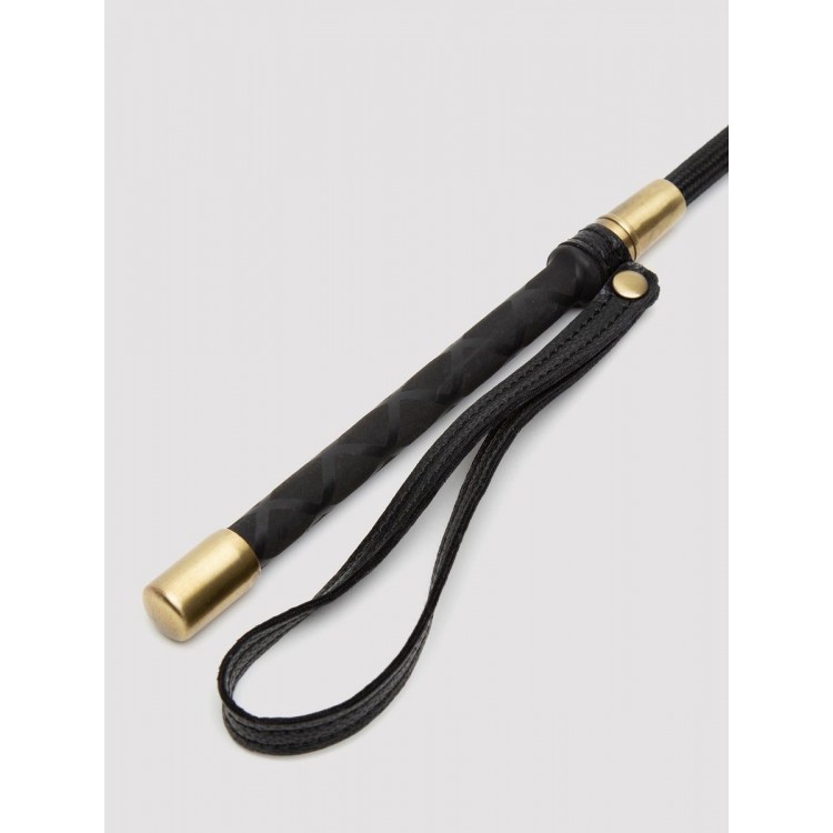 Черный стек Bound to You Faux Leather Riding Crop - 57 см.