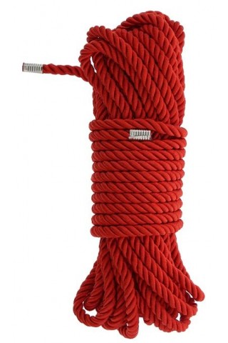 Красная веревка DELUXE BONDAGE ROPE - 10 м.