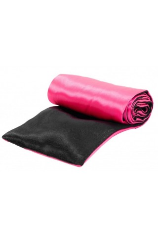 Черно-розовая атласная лента для связывания - 1,4 м.