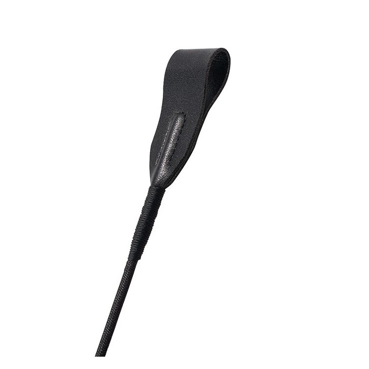 Черный гладкий стек PREMIUM RIDING CROP - 45 см.