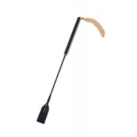 Черный гладкий стек PREMIUM RIDING CROP - 45 см.