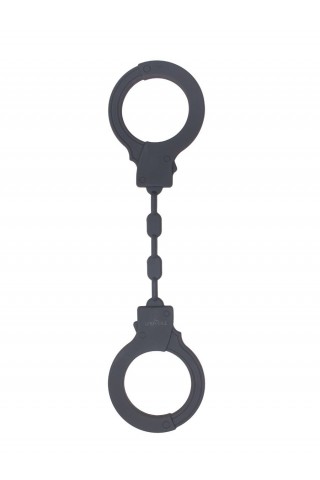 Темно-серые силиконовые наручники