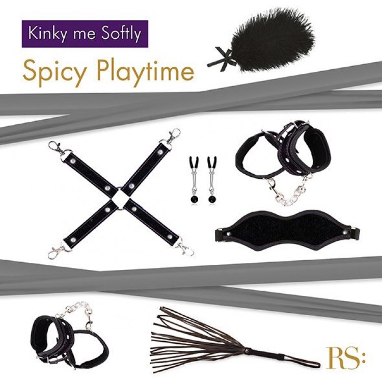 БДСМ-набор в черном цвете Kinky Me Softly БДСМ-набор в черном цвете Kinky Me Softly