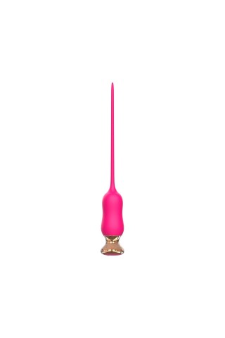 Розовый тонкий стимулятор Nipple Vibrator - 23 см.