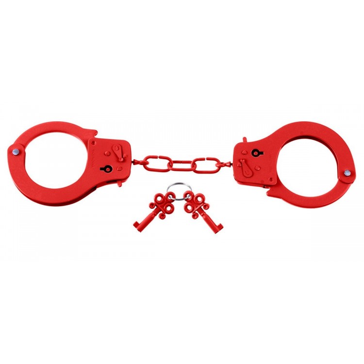 Металлические красные наручники Designer Metal Handcuffs