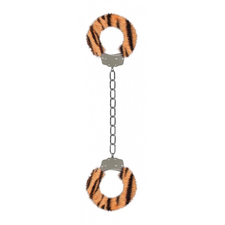 Кандалы с леопардовым мехом Furry Ankle Cuffs
