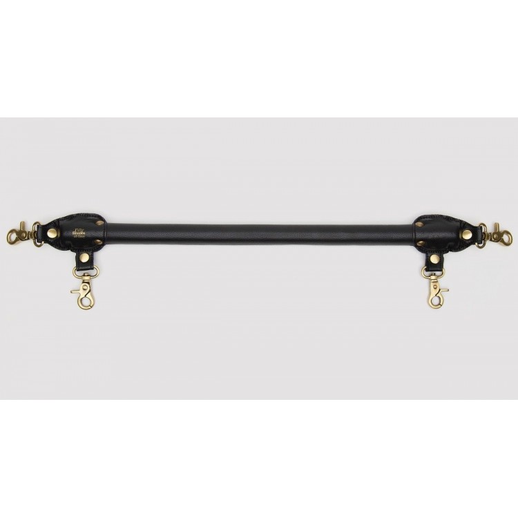 Черная распорка для ног Bound to You Faux Leather Spreader Bar - 50,8 см.