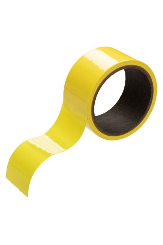 Желтый скотч для связывания Bondage Tape - 18 м.
