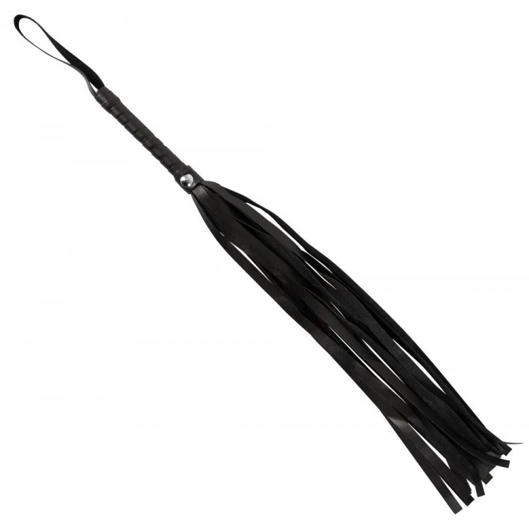 Черная плеть Mini Flogger - 56 см.