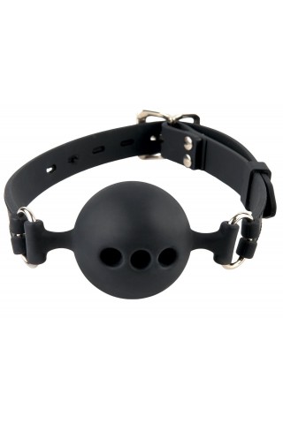 Силиконовый кляп-шар с отверстиями для дыхания Silicone Breathable Ball Gag Small