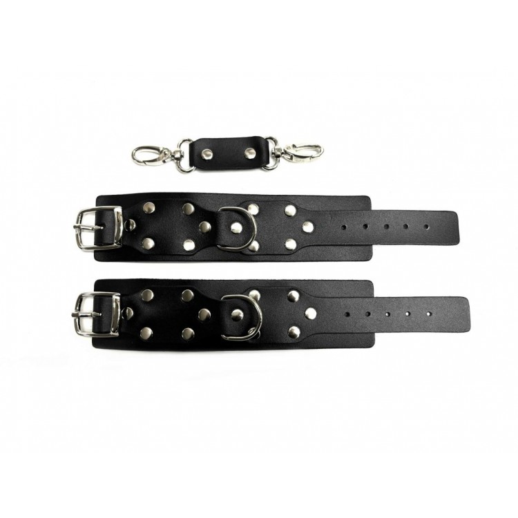 Черные кожаные наручники Sex Game Черные кожаные наручники Sex Game