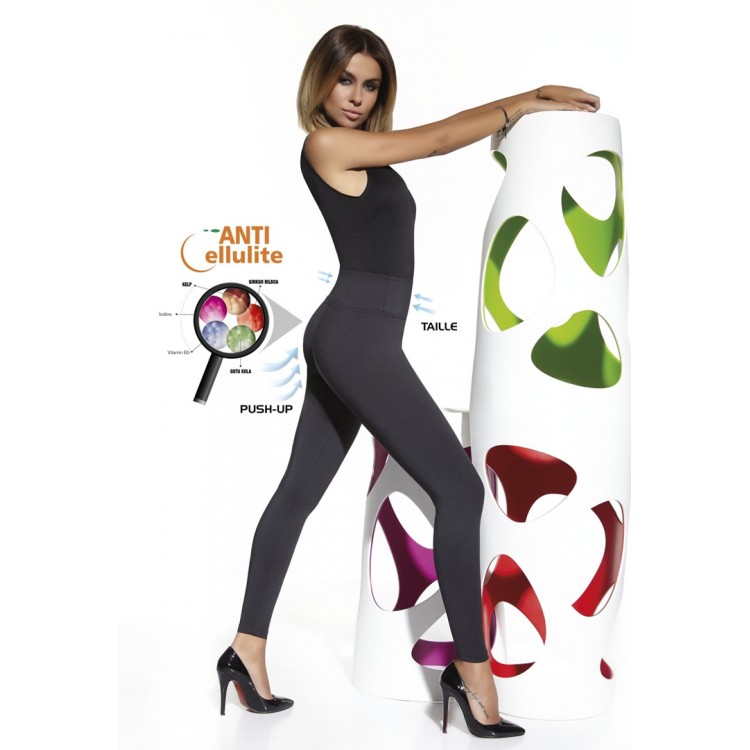 Черные женские легинсы CANDY PUSH UP, BAS BLEU