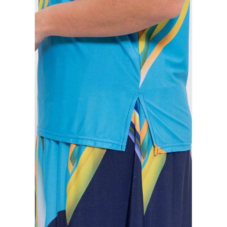 Вискозный женский комплект с юбкой 1101 blue/azure, Cleo
