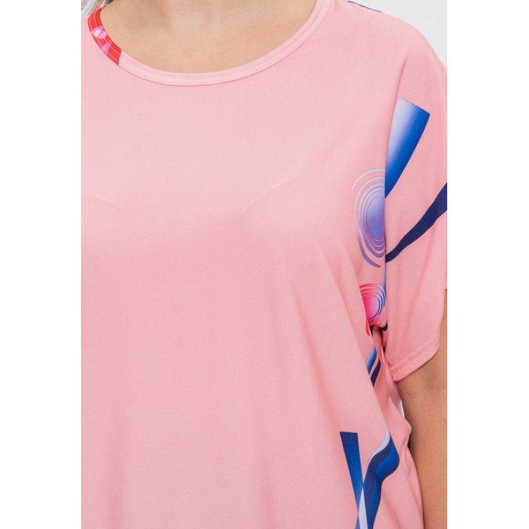 Вискозный женский комплект с юбкой 1101 blue/peach, Cleo