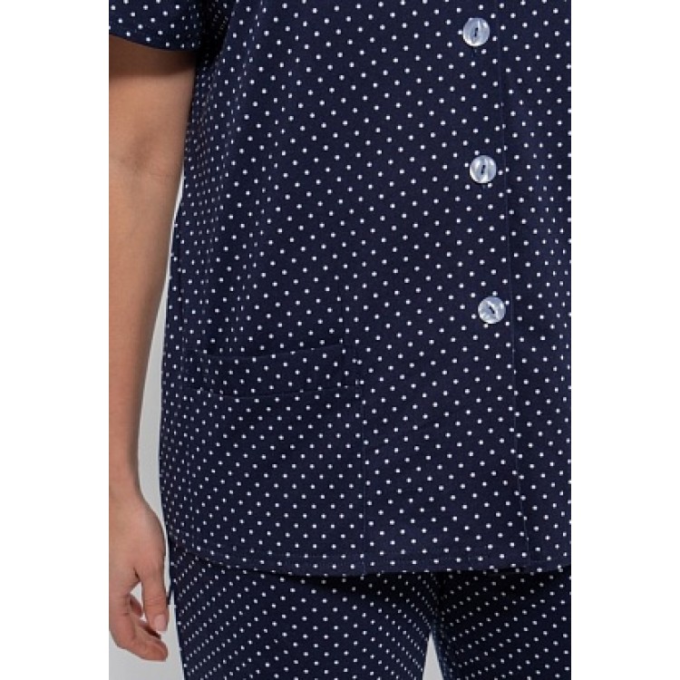 Комплект женский домашний с бриджами 1102 blue, Cleo