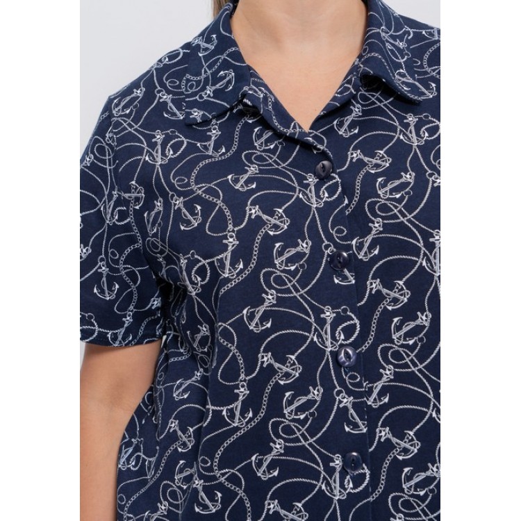 Комплект женский домашний с шортами 1103 dark blue, Cleo