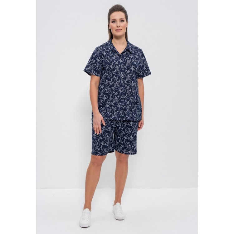 Комплект женский домашний с шортами 1103 dark blue, Cleo