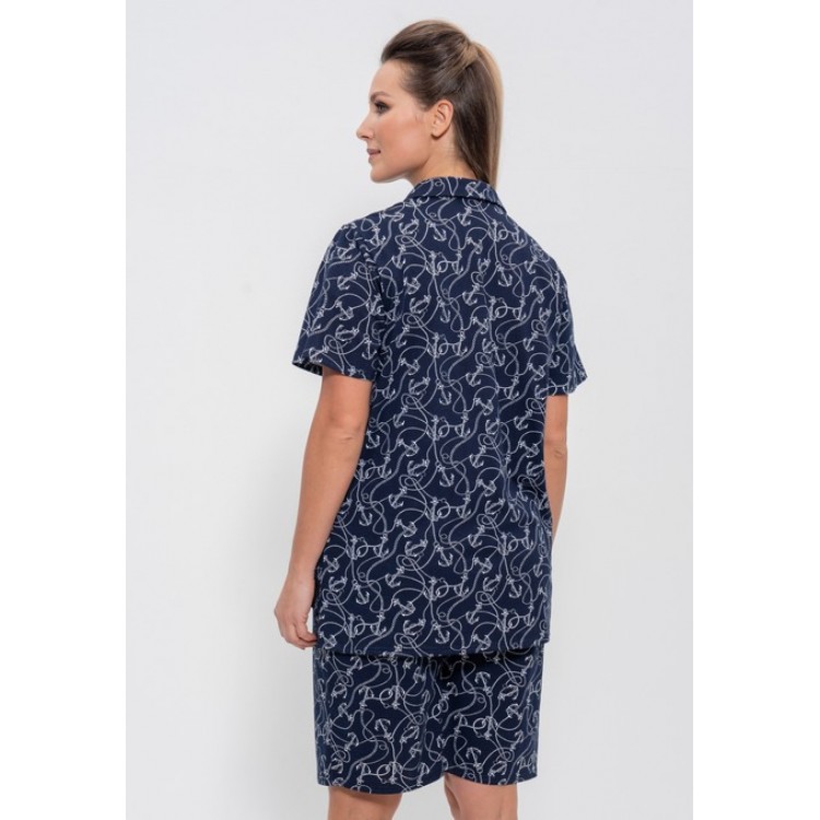 Комплект женский домашний с шортами 1103 dark blue, Cleo