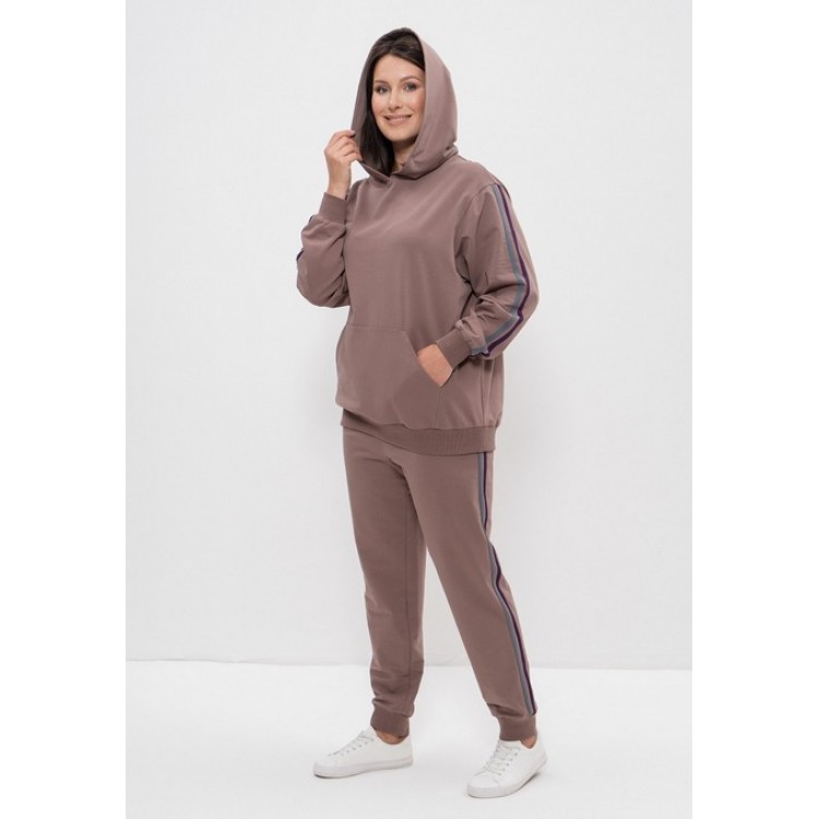 Костюм спортивный женский  1156 кофейный, Cleo