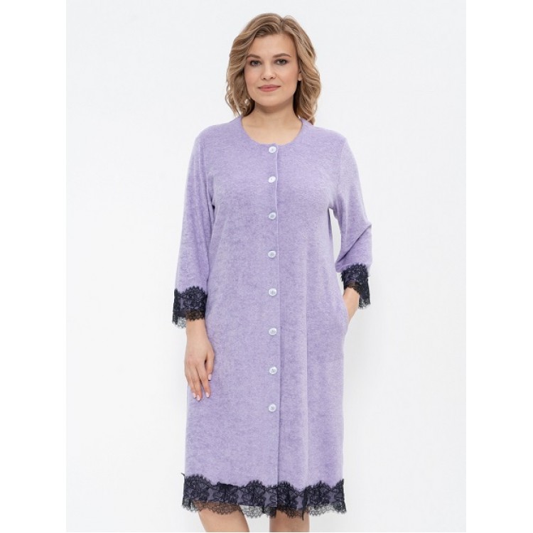Женский трикотажный халат 1208-lilac, Cleo