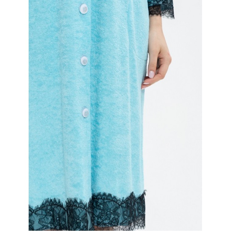 Женский трикотажный халат 1208-turquoise, Cleo