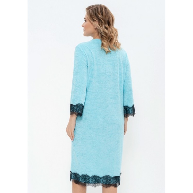 Женский трикотажный халат 1208-turquoise, Cleo
